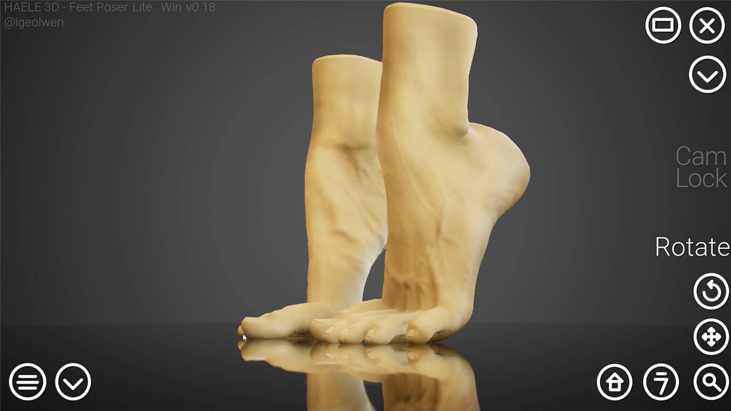 《足部造型模拟器/HAELE 3D – Feet Poser Lite》免安装中文版|迅雷百度云下载