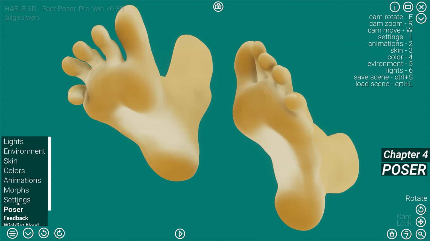 足部造型模拟器 – 专业版/HAELE 3D – Feet Poser Pro